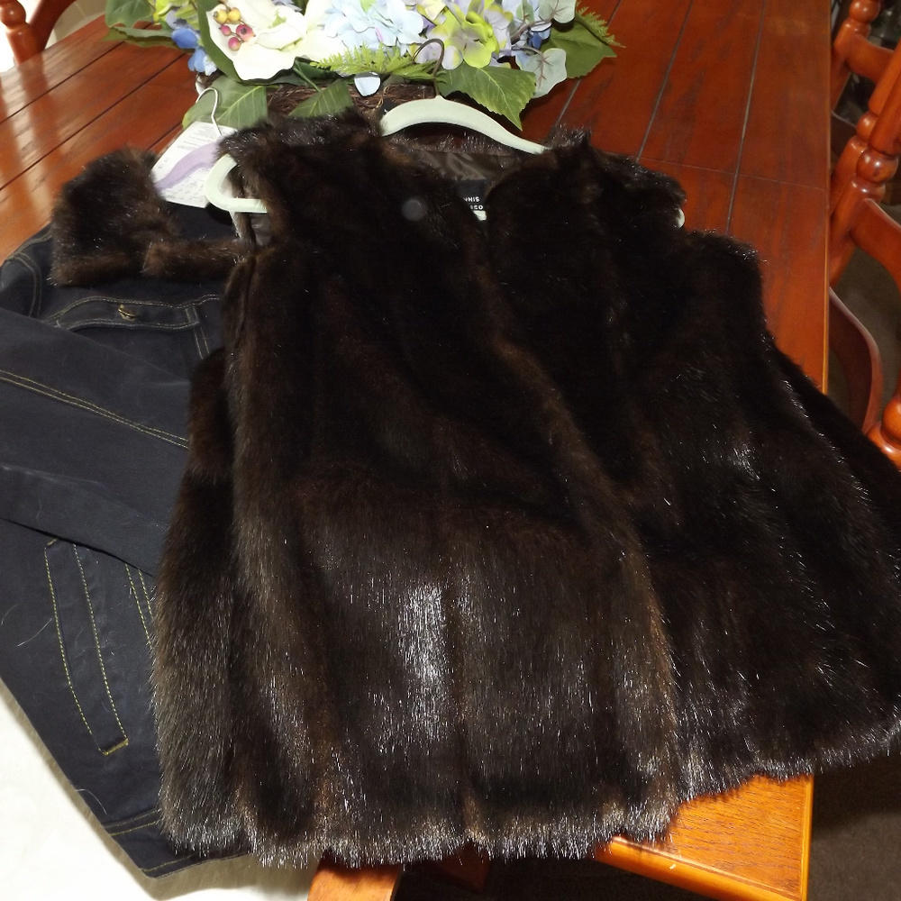 Dennis Basso Jean jacket and vest